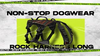 NonStop Dogwear Rock Harness Long, arnés todo en uno para disfrutar de salir a correr con tu perro