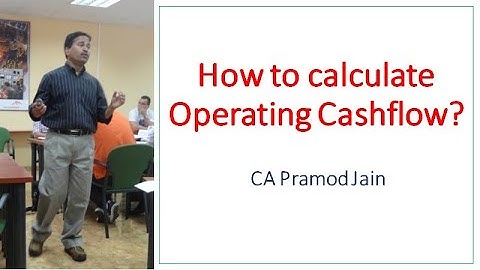How to calculate Operating Cashflow? CA Pramod Jain
