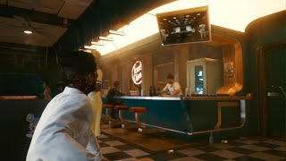 Cyberpunk 2077 What happens when you dont calm Takemura down at the diner