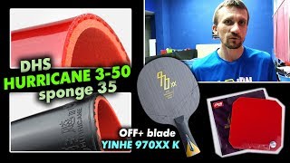 накладка DHS Hurricane 3-50 губка 35 градусов - небольшой обзор - Видео от TT-Maximum Table Tennis Настольный Теннис