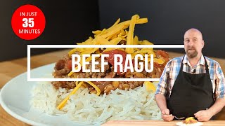 Flavourful Beef Ragù Dinner in just 35 minutes!