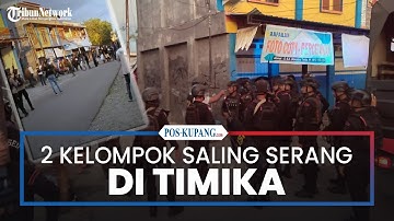 Dua Kelompok Saling Serang di Jalan Ki Hajar Dewantara Timika
