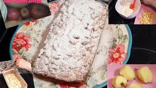 "REAL LIFE ON SOCIAL SECURITY"  Food Pantry Apple Cake! ⚠️ Video Is Blurry/Camera Problems