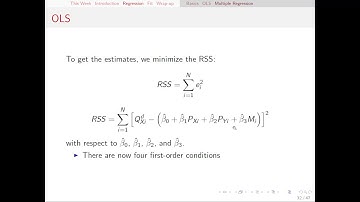 Regression for Managers 1.3: Ordinary Least Squares