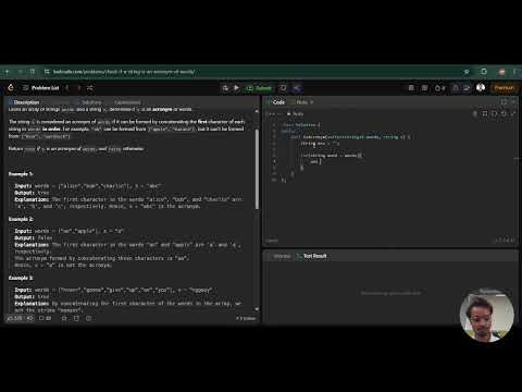 LeetCode 2828 | Check if a String Is an Acronym of Words | Easy C++ Solution | Full Explanation