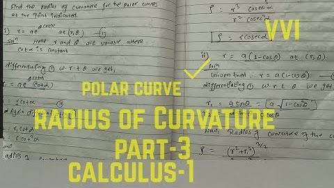 Calculus-1 Radius of Curvature part-3#exan basis questions included