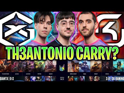 TH3ANTONIO QUIERE CALLAR BOCAS CON GIANTS! | GX vs SK LEC VERANO 2024 ESPAÑOL LVP