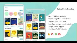 iOS EBook App (Books App, PDF, Download Books, Paid book, payment gateway) + admin panel screenshot 2