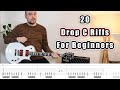 20 drop c guitar riffs for beginners with tabs