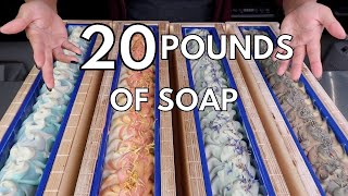 Pouring 20 LBS of coldprocess SOAP!