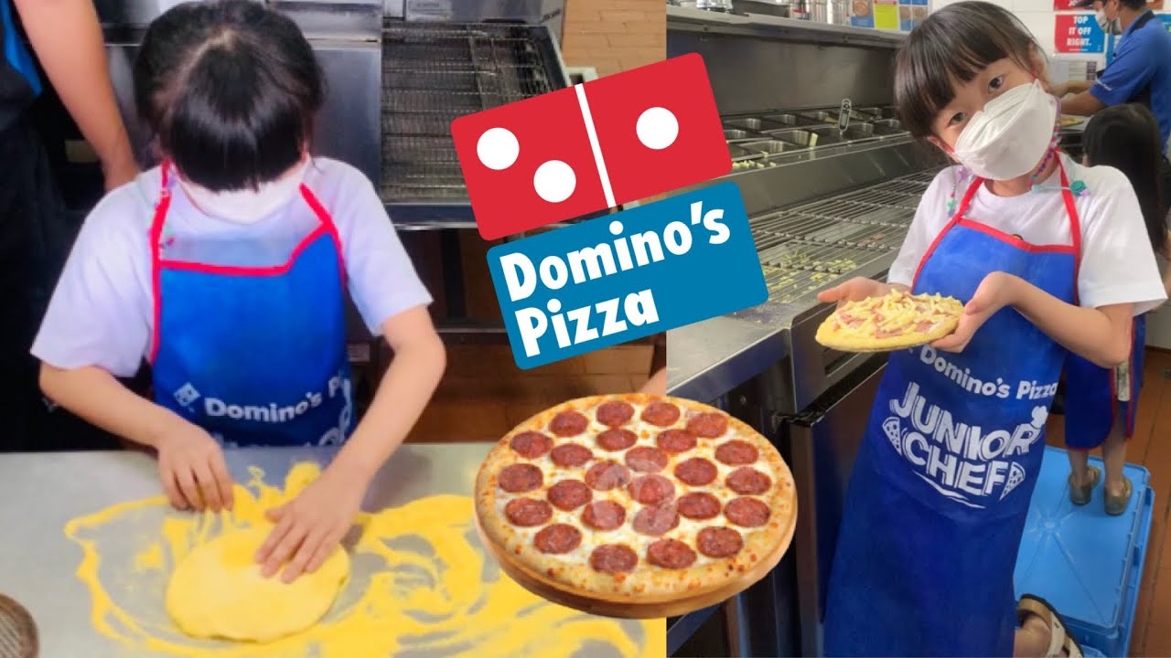 MAKING PIZZA @ DOMINO’S Pizza include KITCHEN TOUR 🍕🍕 - YouTube