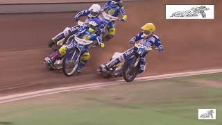 Wypadek Nicki Pedersen,Jack Holder ,Kenneth Bjerre w meczu GKM GRUDZIĄDZ VS APATOR TORUŃ 13.07.2021