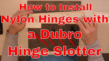 Using a Dubro Hinge Slotter to Install a Flat Nylon Hinge - RC Plane Lab