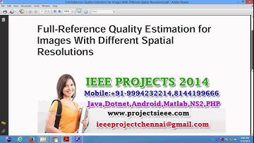Full Reference Quality Estimation for Images With Different Spatial Resolutions