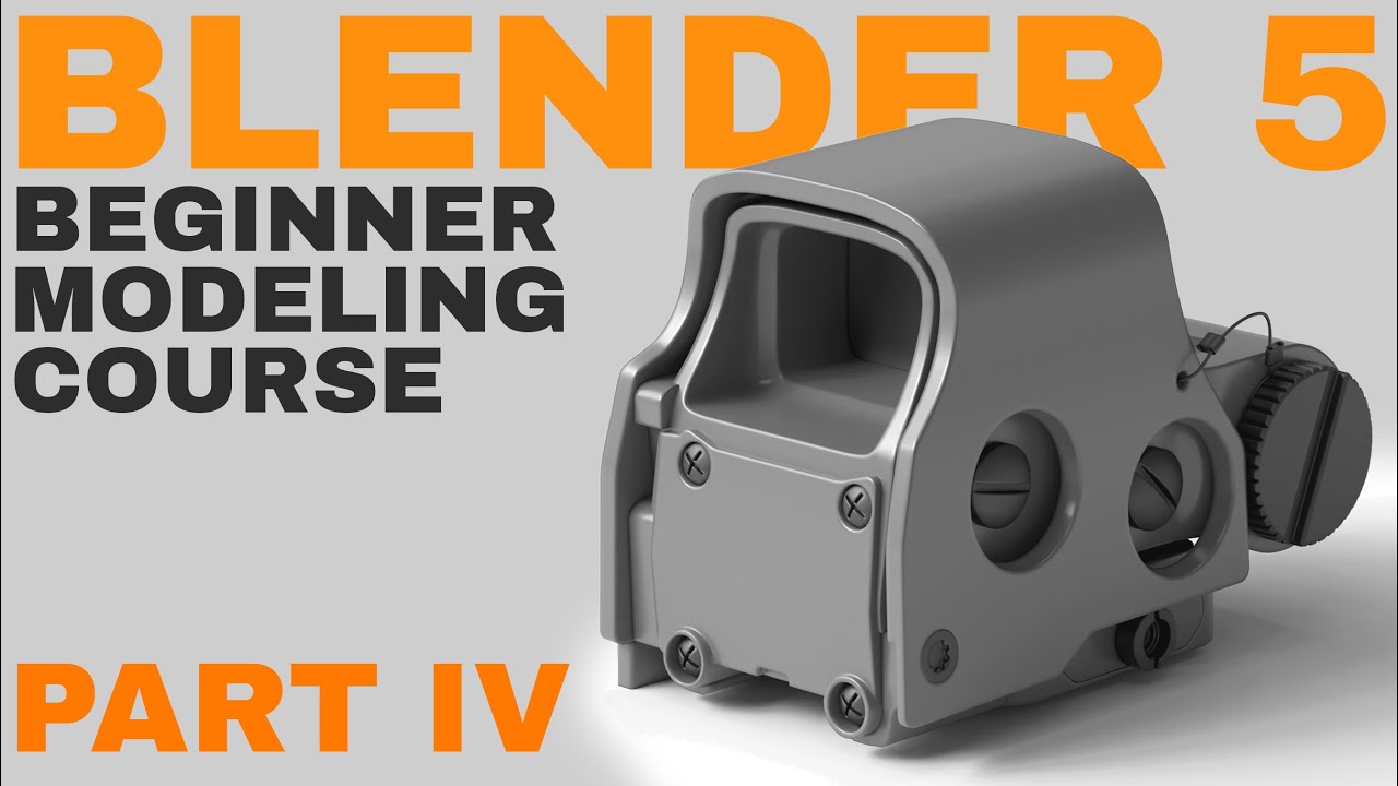 Blender 5 Course - Your First 3D Model | Part 4 - Mastering Booleans