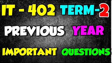 IT 402 TERM 2 Previous Year Question Sample Paper for Term 2 | class 10 IT 402 important QUESTION