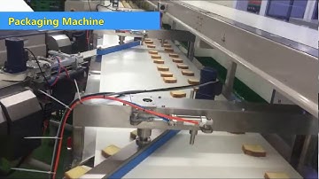 sliced bread packaging machine/ sliced cake packing machine/ bakery flow wrapping equipment
