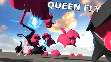 Queen Fly 🪰 Unity Short GameDev Attack Hitbox and Physics