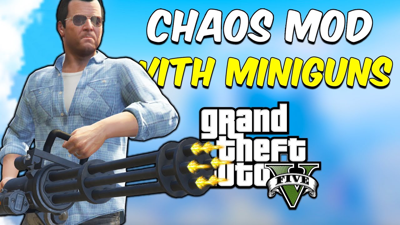 GTA 5 Chaos Mod But EVERYONE HAS MINIGUNS