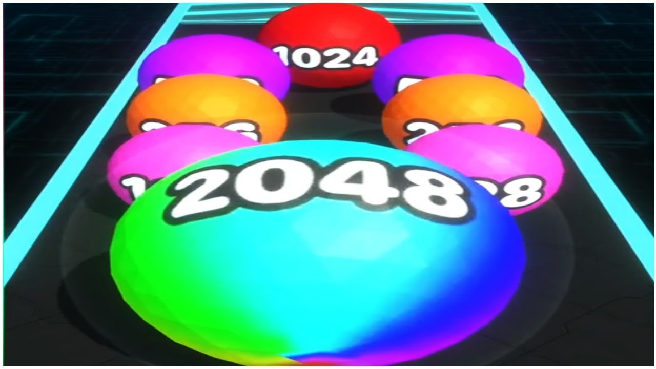 Crazy Ball 2048 - Gameplay Walkthrough 