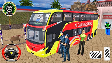 City Bus Simulator 2025: Bus Game Luxuy Coach AI Bus Driving Bus Games 3D New Games Android Gameplay