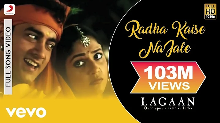 A.R. Rahman - Radha Kaise Na Jale Best Video|Lagaan|Aam...  Khan|Asha Bhosle|Udit Narayan