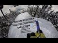 Skiing whistler blackcomb black diamonds via povseppos whistler gondola lift line  garbonzo ll