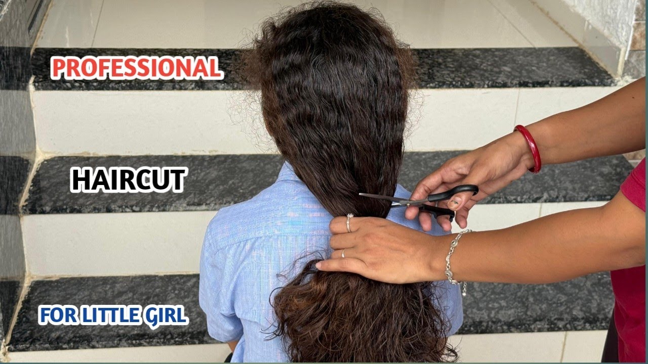 Professional Haircut For School Girl | Haircut Vlog | How To Cut Curly Hair | VM BEAUTY PARLOUR