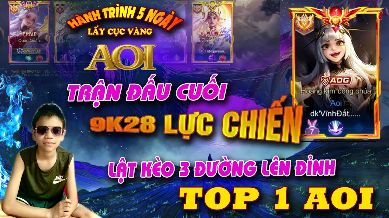 5 Ngày Tryhard Khép Lại Bằng Trận Lật Kèo 3 Đường Không Tưởng | Top 1 Aoi Gọi Tên Vĩnh Đất!