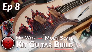 Ep 8 - Shred -Experimental Finish - How to Build a UNIQUE Multi-Scale Kit Guitar