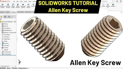 SOLIDWORKS Tutorial Allen Key design | Robo CAD