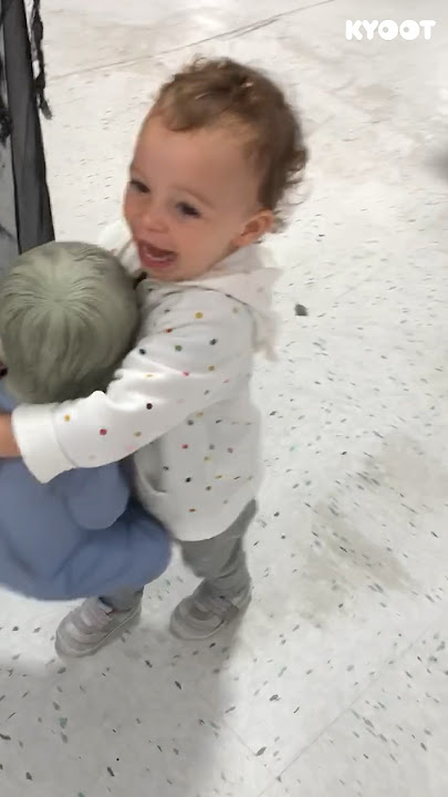 Someone made a new friend...😂#baby #funny #pretty #shorts #kyoot