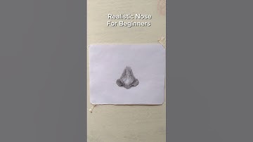 How to Draw Realistic Nose || Nose Drawing Easy 🥳 #shorts #nosedrawing #sketch #youtubeshorts