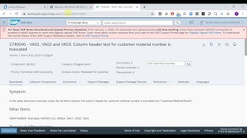 SAP + Micro Focus (formerly HP) Service Manager integration - Automatic SAP Note search