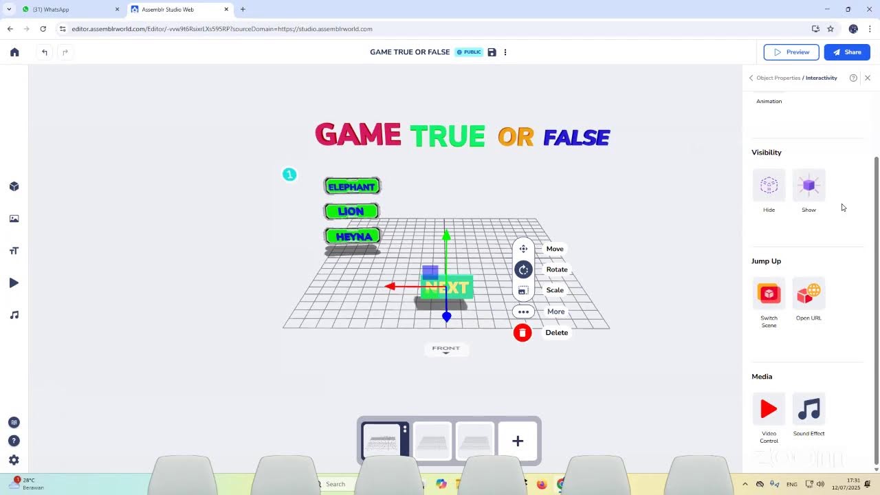 PENDAMPINGAN PEMBUATAN MATERI PEMBELAJARAN DAN GAME 3 DIMENSI - YouTube