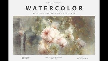 Testing Watercolor Procreate Brushes & Color Swatches by Digi Life