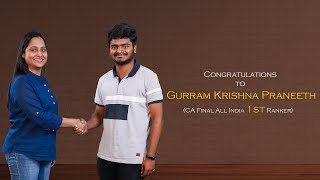 Interview | CA Final Nov 2019 | AIR 1 | Praneeth | Success Mantra for CA Students