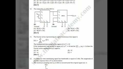 Gate 2018 electronics and communication question paper with solution..
