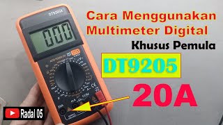 Cara menggunakan multimeter digital canggih murah DT9205A