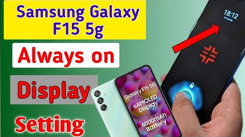 How To Always on display In Samsung Galaxy F15 5g | Samsung f15 me Always on screen Setting