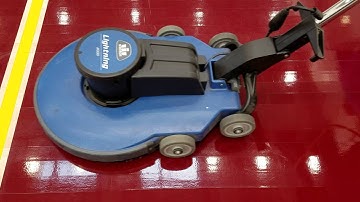 WAXIE demo education and maintenance on a #gym floor