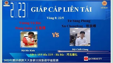 Vòng 8 |Vương Vũ Bác - Wang Yubo - 王禹博 VS 徐崇峰 - Xu Chongfeng -Từ Sùng Phong | GIÁP CẤP LIÊN TÁI 2023