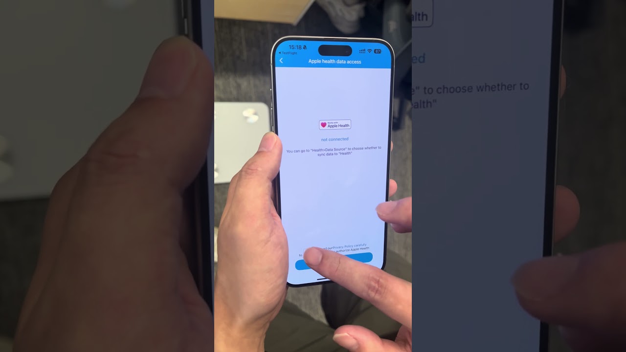 healthkit permission request modal alert demo