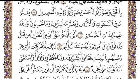 سورة التغابن الشيخ ياسر الدوسري صفحة ٥٥٦