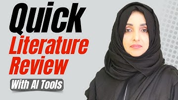 3-Step Formula For Quick Literature Review With AI Tools in 2025 | AI Tools For Research Hindi/ Urdu