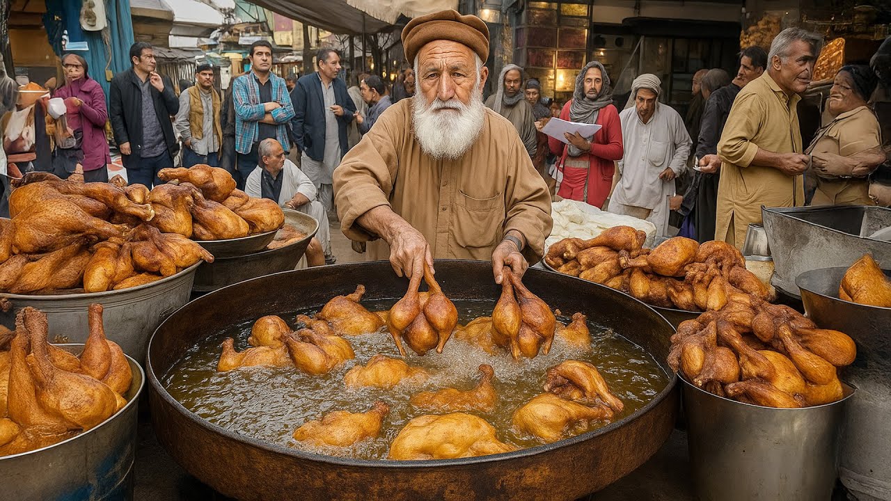 Most Crowd cheap street food in Afghanistan | Kabuli Pulao, liver fry. curry recipe | street food