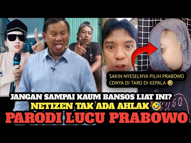 NETIZEN TAK ADA AHLAK‼️PARODI LUCU PRABOWO‼️NGAKAK SAMPAI SAKIT PERUT 🤣❓ class=