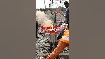 Thermit Welding In Railway #short#viral#Indianrailway