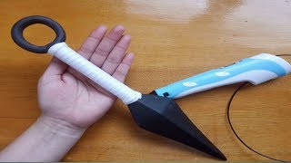 3d pen | Making Naruto Shippuden kunai weapon