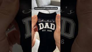 Custom Crew Socks - Father's Day Gift For New Dads, New Grandpas - Promoted To Dad - AKS-YL0502 V1.1